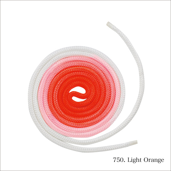 Cuerda degradada light Orange Chacott homologada para gimnasia rítmica. Fabricada con materiales de alta calidad, ofrece flexibilidad, durabilidad y un rendimiento óptimo para competición y entrenamiento rose rosa blanco degradado 