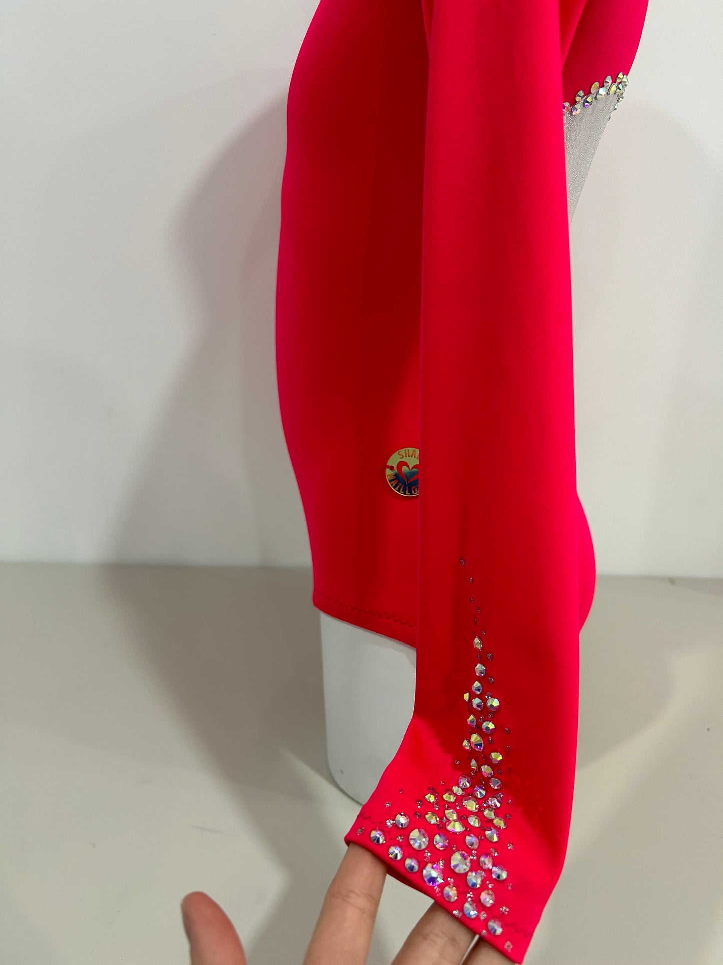 Maillot fucsia con corazón ~ Talla 10