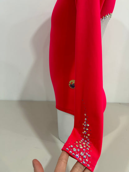 Maillot fucsia con corazón ~ Talla 10