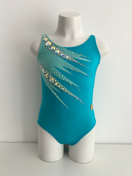 Maillot turquesa y azul ~talla 10