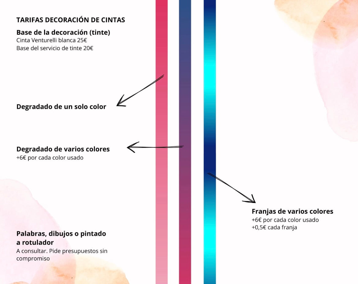 tinte decoracion de cintas de gimnasia ritmica para gimnastas personalizada colores nombres frases degradado shaer tienda de gimnasia ritmica en madrid 