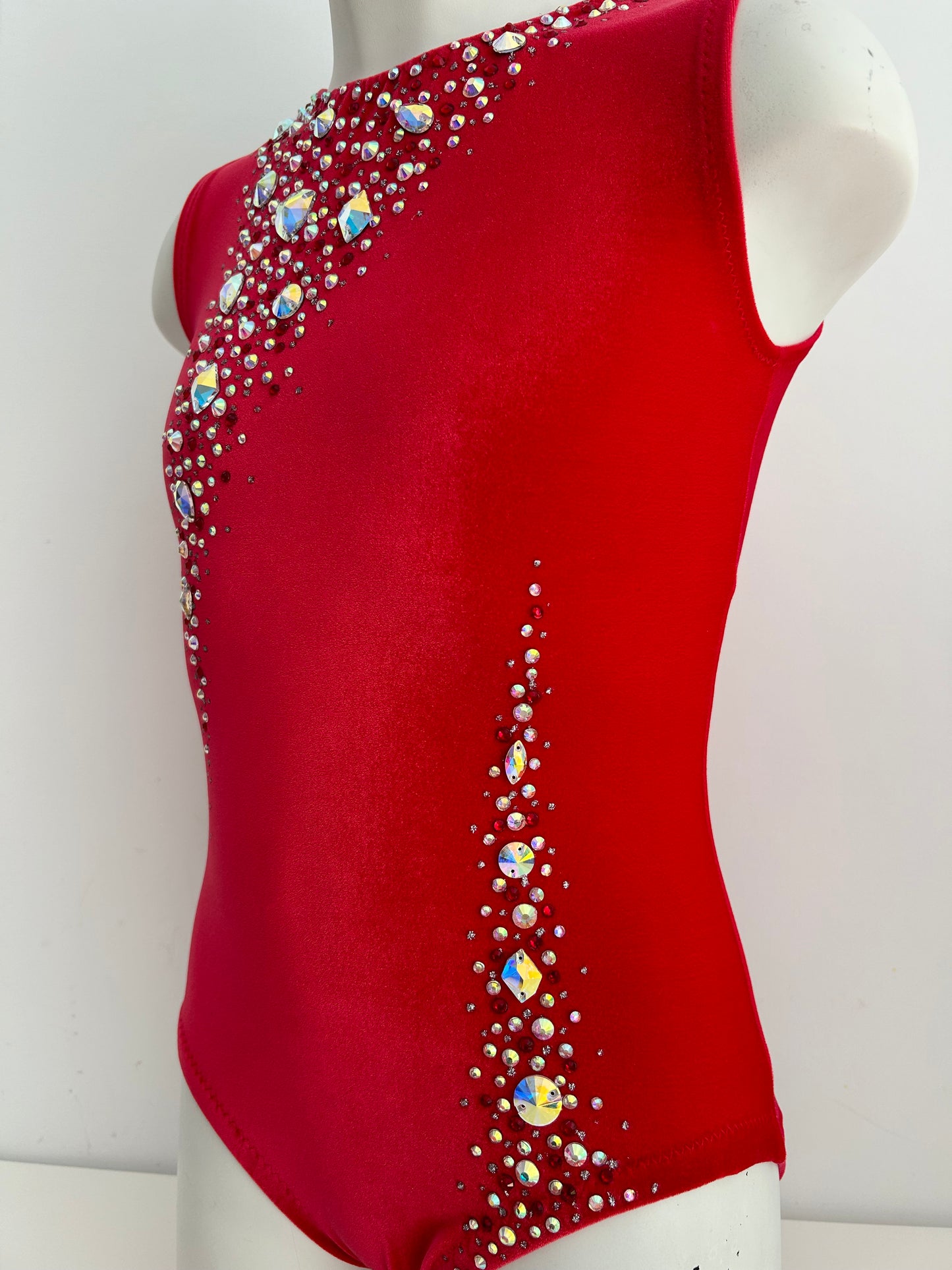 Maillot rojo de terciopelo ~ talla 12