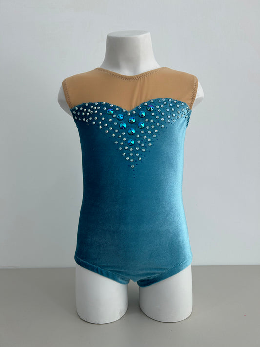 Maillot terciopelo azul ~ Talla 6