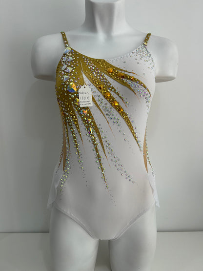 Maillot dorado y blanco ~ talla S