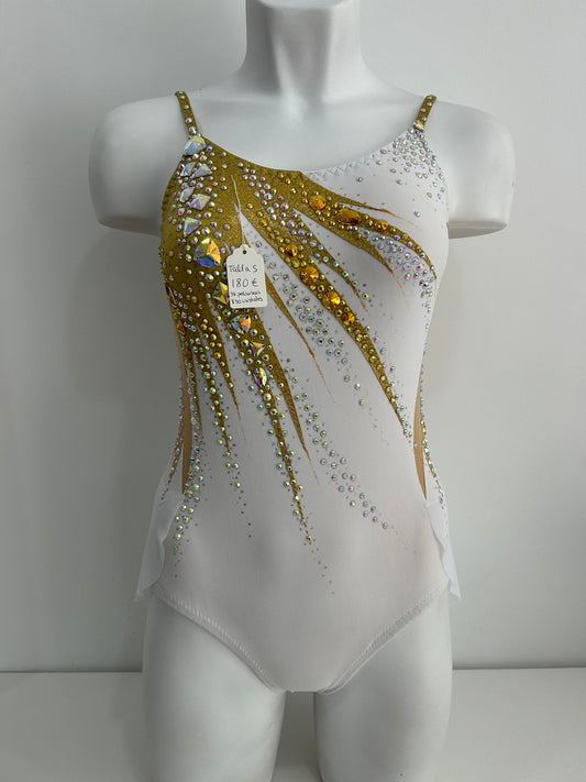 Maillot dorado y blanco ~ talla S