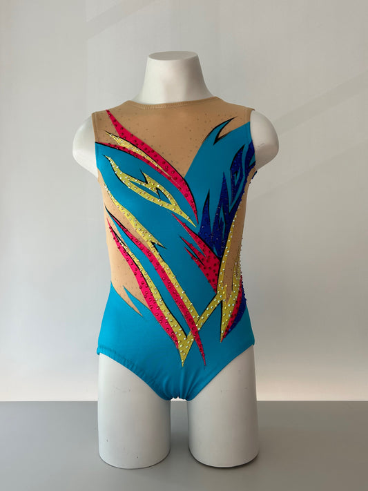 Maillot azul y colores ~ Talla 12
