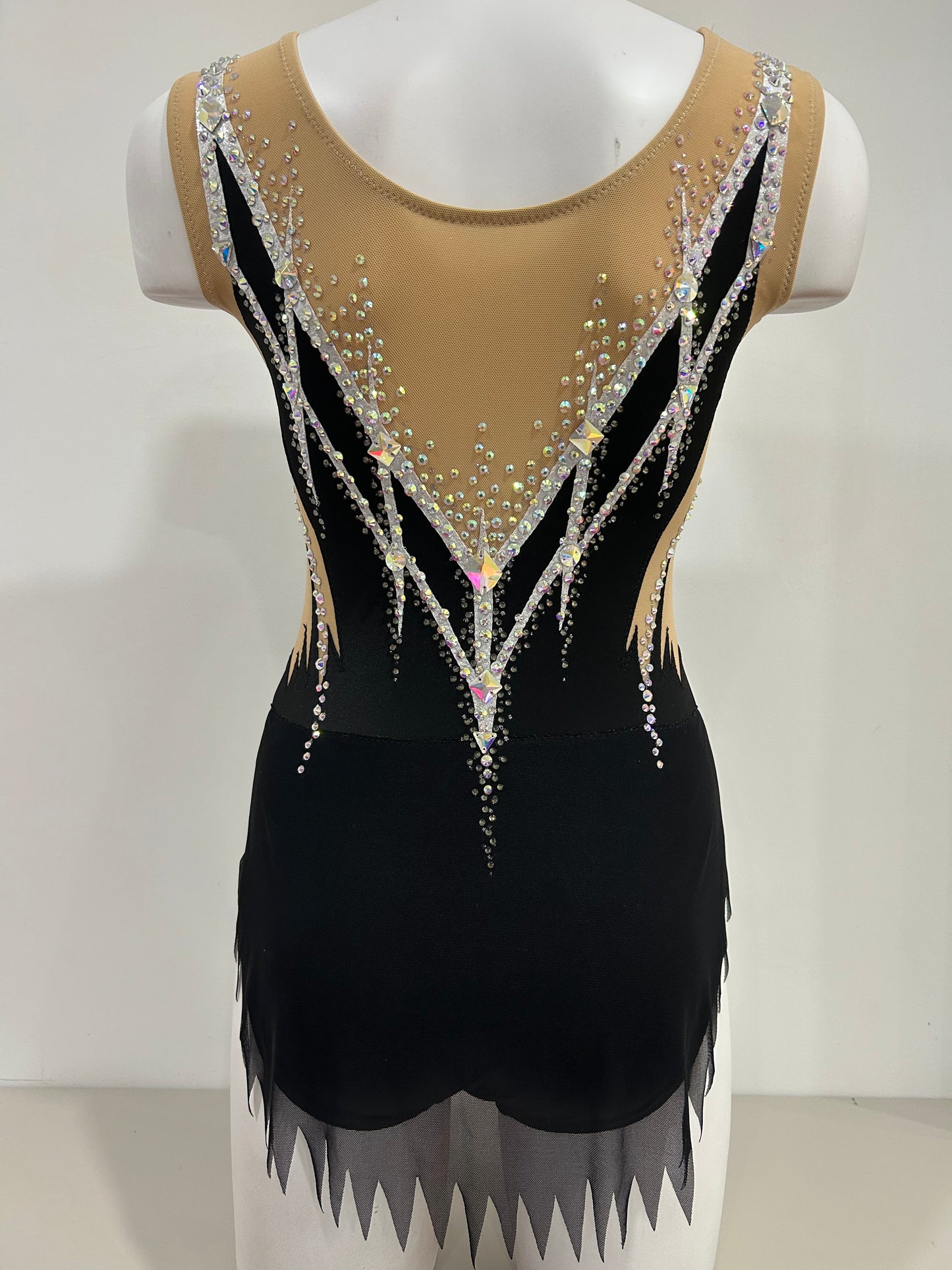 Maillot negro y plateado ~ Talla S