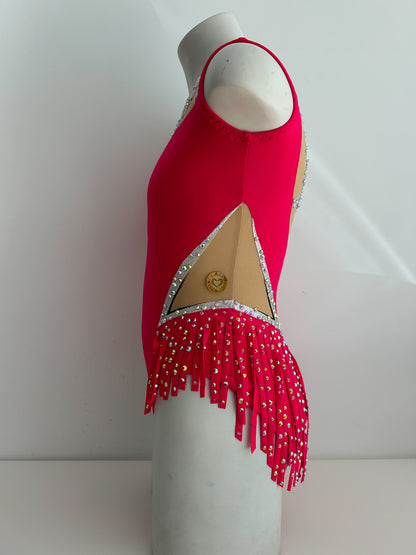 Maillot frambuesa y plata ~ Talla 12
