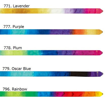  cinta multicolor de cinco y seis 5 6 metros chacott para competicion aprobada por la fig shaer tienda de gimnasia ritmica en madrid y online 