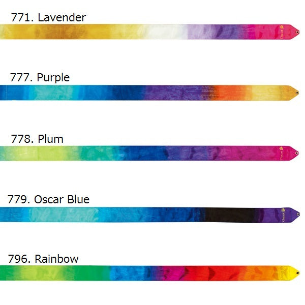  cinta multicolor de cinco y seis 5 6 metros chacott para competicion aprobada por la fig shaer tienda de gimnasia ritmica en madrid y online 