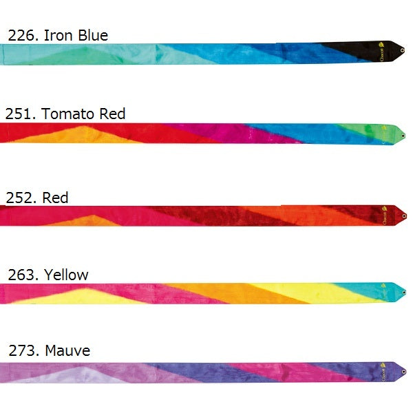  cinta multicolor de cinco y seis 5 6 metros chacott para competicion aprobada por la fig shaer tienda de gimnasia ritmica en madrid y online 