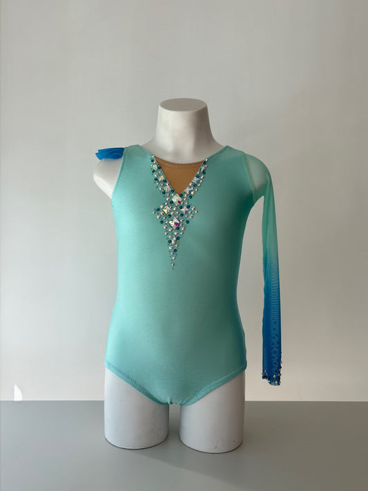 Maillot azul claro degradado ~ Talla 6