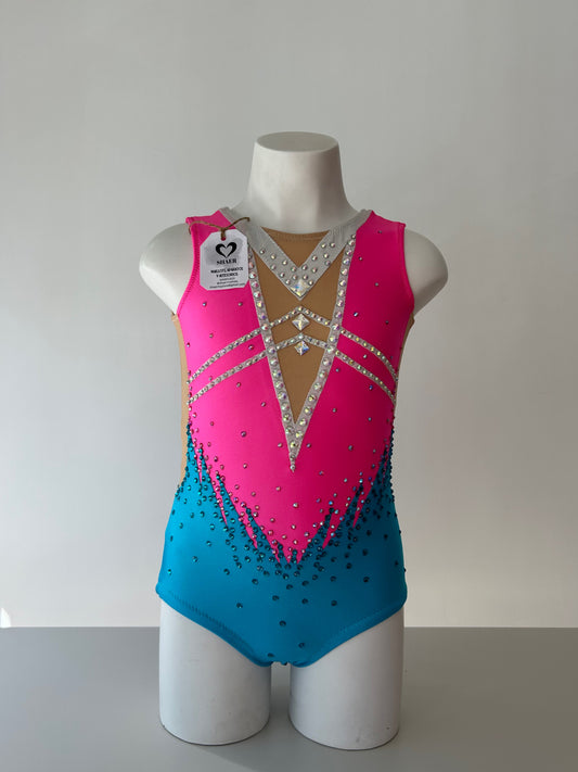 Maillot azul y rosa~ Talla 8