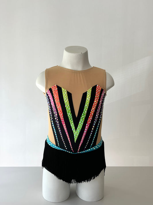 Maillot de colores con flecos ~ Talla 4