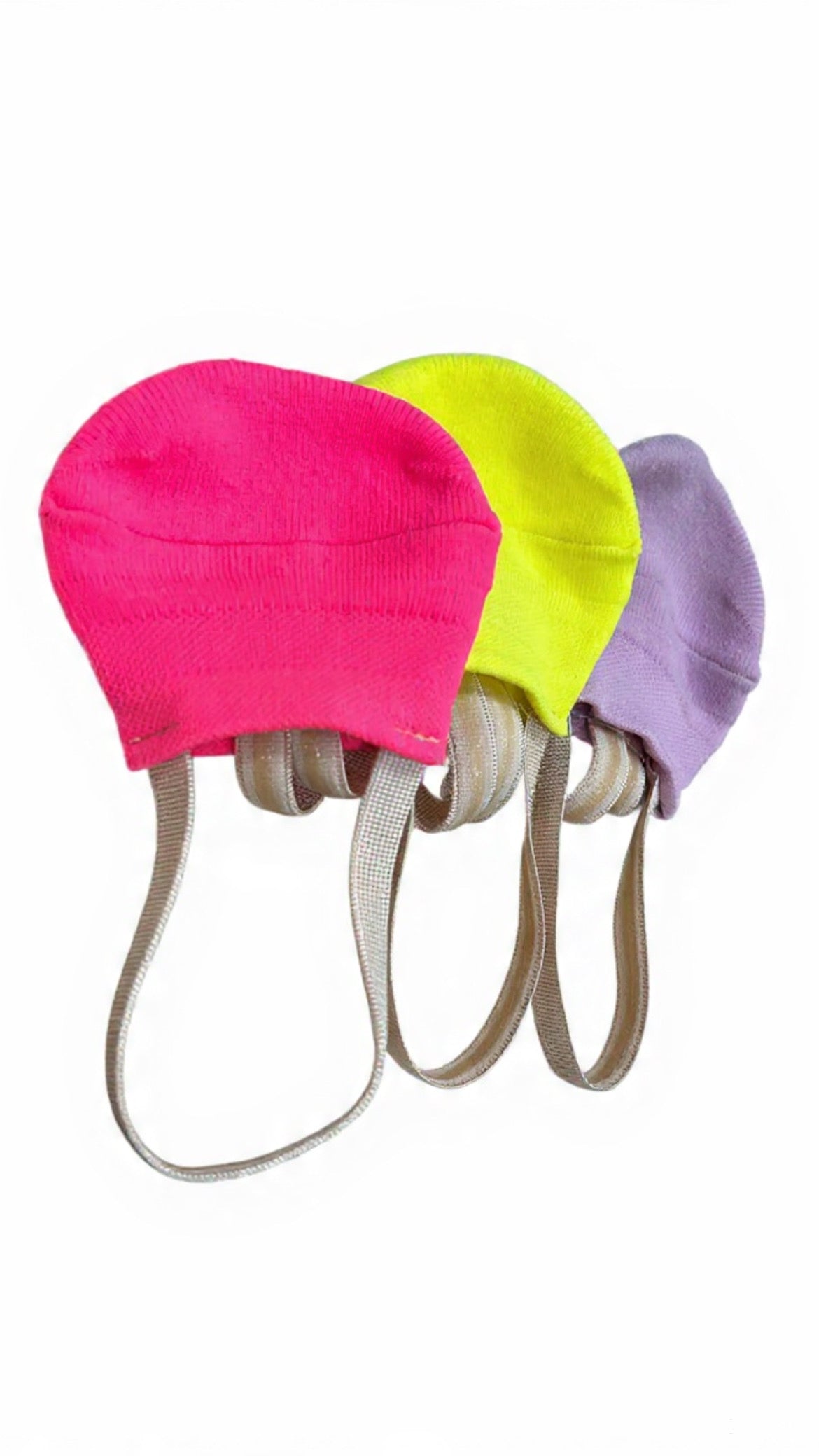 Punteras calcetín de colores (lila/ rosa y amarillo flúor)