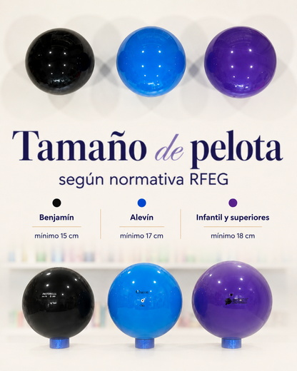 Qué tamaño de pelota rítmica necesito según mi categoría . Compra online envíos rápidos a España 