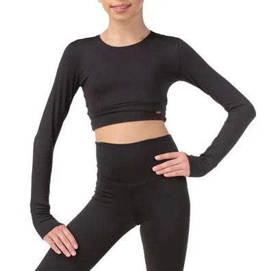 camiseta marca solo para entrenar gimnasia ritmica manga larga comoda deporte gimnasta compra online  entrenamiento con frio