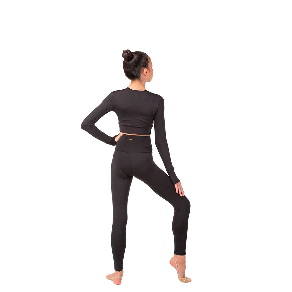 camiseta marca solo para entrenar gimnasia ritmica manga larga comoda deporte gimnasta compra online  entrenamiento ropa de gimnasta invierno frio ajustada 