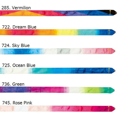  cinta multicolor de cinco y seis 5 6 metros chacott para competicion aprobada por la fig shaer tienda de gimnasia ritmica en madrid y online 