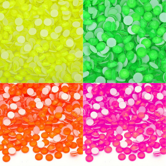 Cristales NOHOTFIX de colores FLUOR