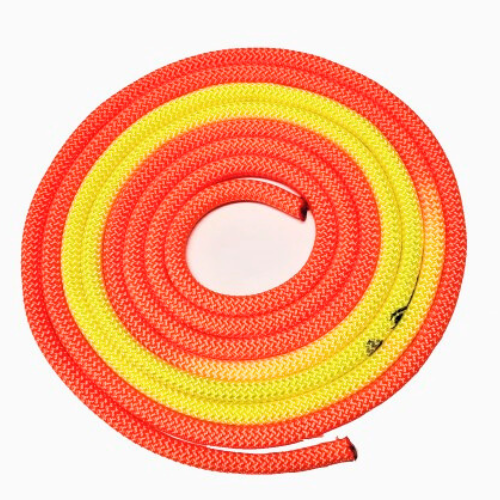 cuerda gimnasia ritmica venturelli degradada naranja y amarilla rope rhythmic gymnastics 