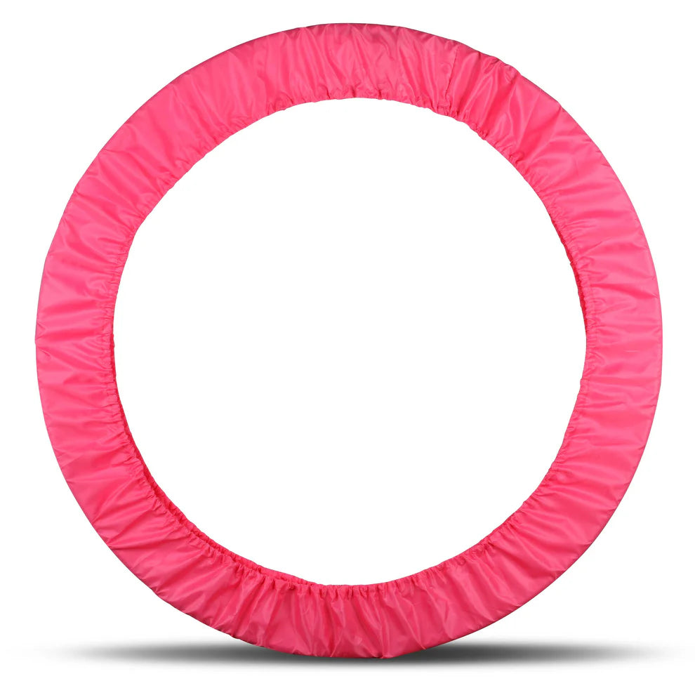 funda de aro de gimnasia ritmica personalizable con el nombre o club color rosa fucsia fluor indigo impermeable   aro aros gimnasta shaermaillots shaer.es envios comprar online 