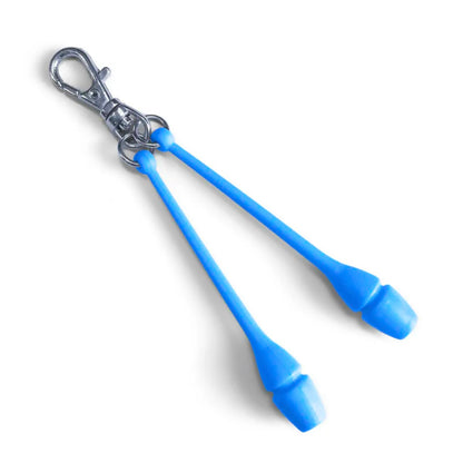 llaveros regalos para gimnastas colores azul morado rosa verde amarillo 
