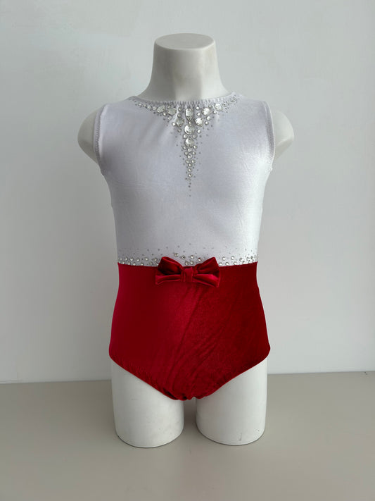 Maillot malla mallot Madrid de terciopelo estilo Mary poppins  pajarita lazo rojo 