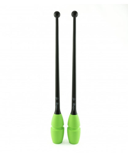 mazas venturelli gimnasia ritmica color negro y verde