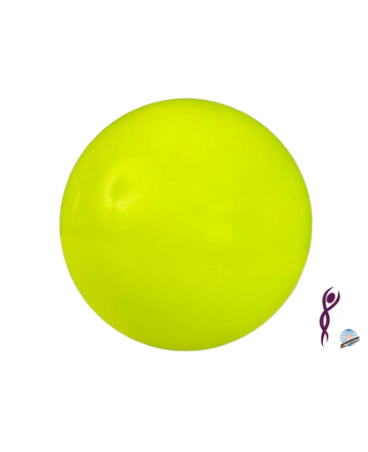 pelota venturelli lisa gimnasia ritmica amarillo neon fosforito fluor fluorescente 