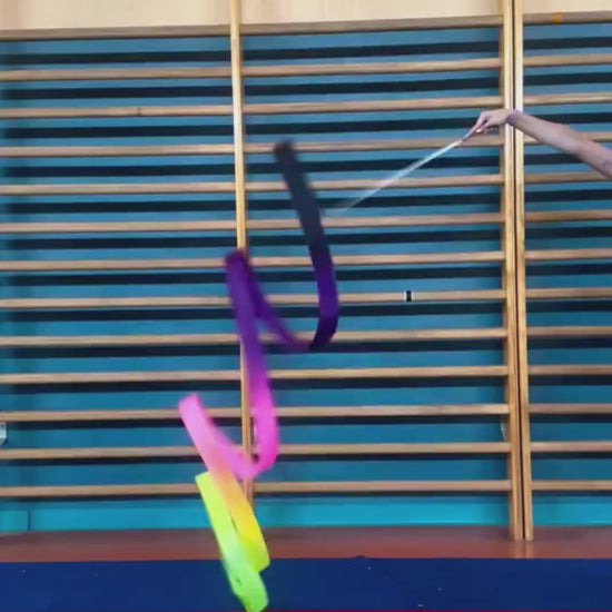Decoración de cintas personalizadas de gimnastas de gimnasia rítmica 