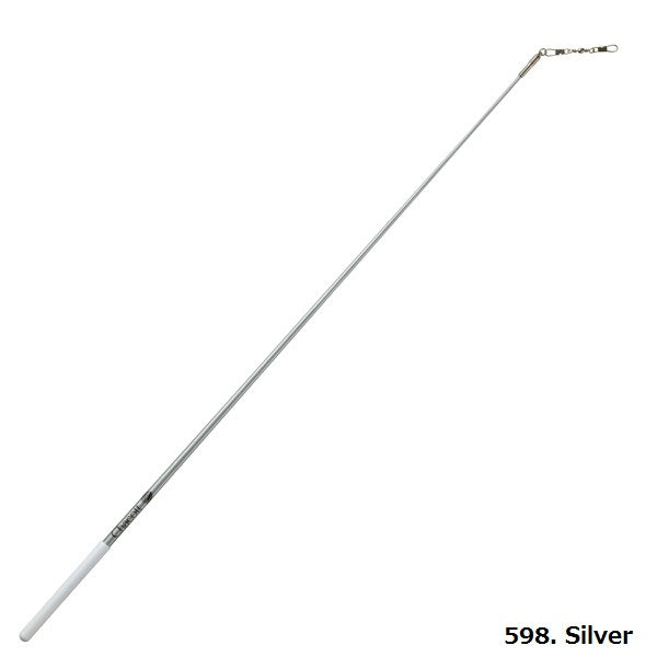 varilla colores Chacott competición gimnasia rítmica, palo cinta rítmica, varilla competición, mango para cinta, accesorio gimnasia, material deportivo rítmica, varilla profesional, equipamiento gimnasta shaer tienda de rítmica Silver glitter brillo 